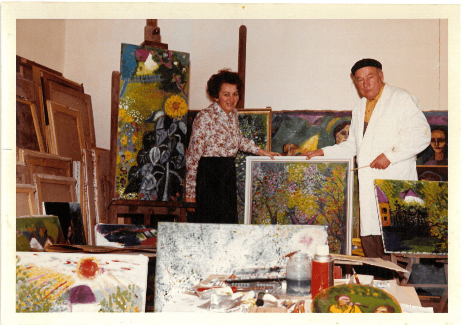 Birstinger in seinem Atelier
